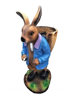 ŚREDNI ZAJĄC Z KOSZEM - NIEBIESKI