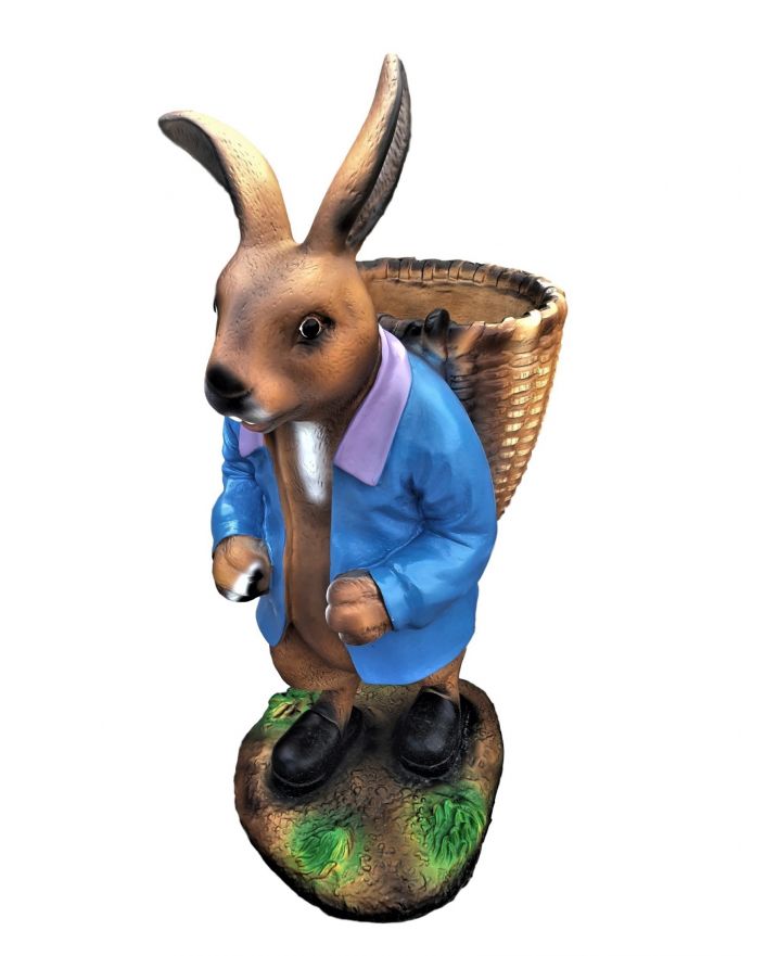 ŚREDNI ZAJĄC Z KOSZEM - NIEBIESKI