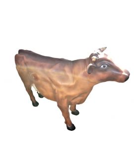DUŻA KROWA STOJĄCA MODEL C - brąz