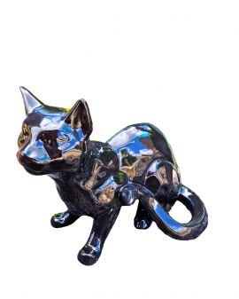 CZARNY LEŻĄCY KOT - DESIGN