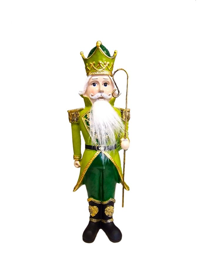 FIGURKA ŚWIĄTECZNA - ZIELONY DZIADEK DO ORZECHÓW model I