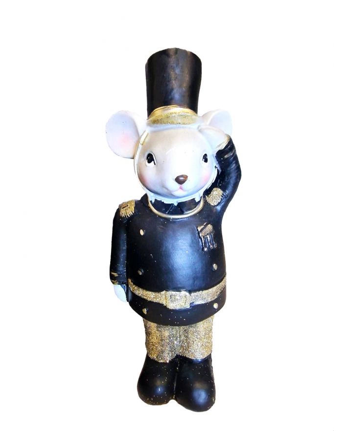 FIGURA ŚWIĄTECZNA - MYSZ MYSZKA ŻOŁNIERZ model IV