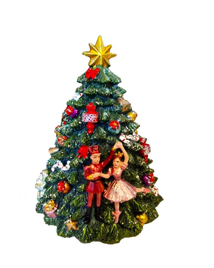 OZDOBA ŚWIĄTECZNA - OBRACAJĄCA SIĘ CHOINKA Z POZYTYWKĄ model IV