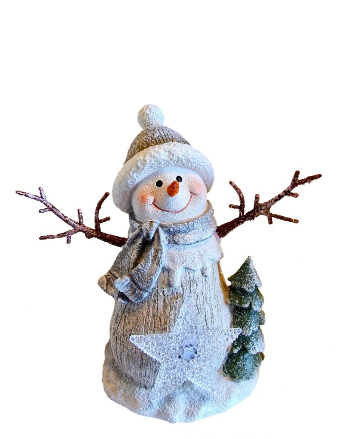 OZDOBA ŚWIĄTECZNA - BAŁWANEK BAŁWAN ZE ŚNIEŻYNKĄ model A
