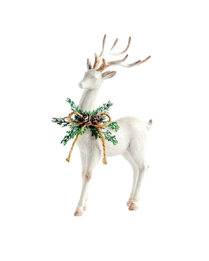 OZDOBA ŚWIĄTECZNA - JELEŃ RENIFER - SNEGI