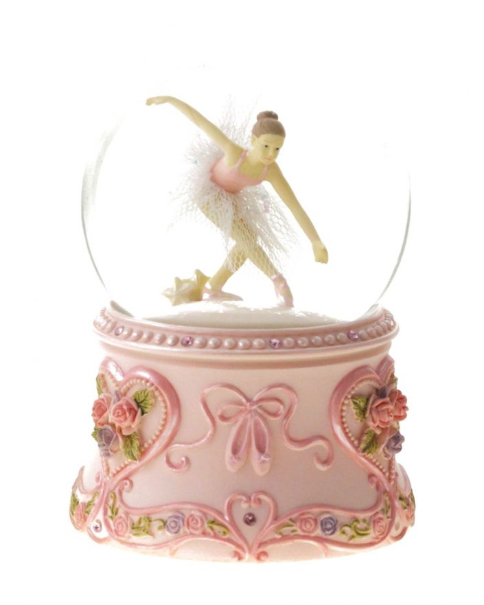 OZDOBA ŚWIĄTECZNA - SZKLANA KULA baletnica model I