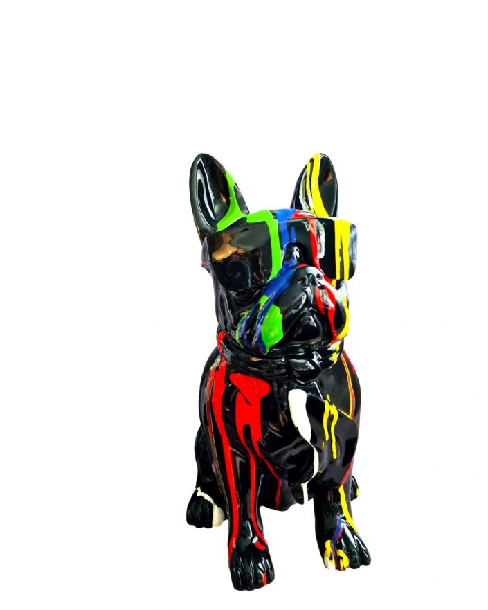 BULDOG FRANCUSKI SIEDZĄCY - OKULARY DESIGN trash