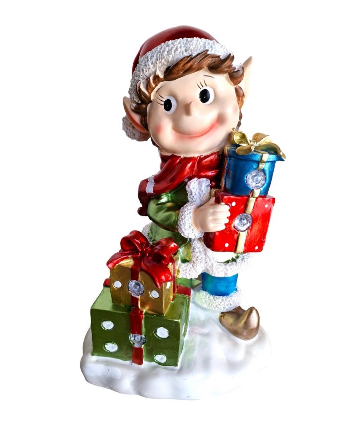 ELF BOŻONARODZENIOWY Z PREZENTEM LED model I