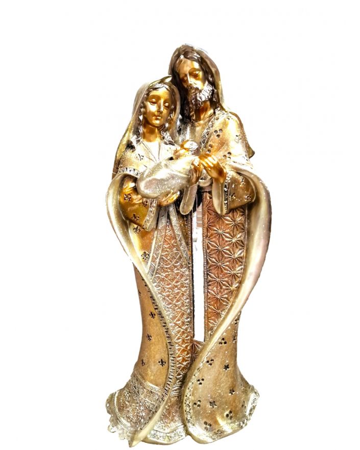 OZDOBA ŚWIĄTECZNA - SZOPKA BOŻONARODZENIOWA model H złota