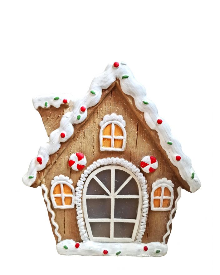 OZDOBA ŚWIĄTECZNA - DOMEK Z PIERNIKA model VII LED