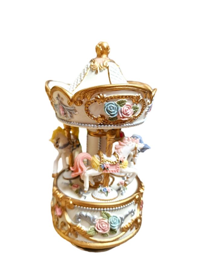 OZDOBA ŚWIĄTECZNA - KARUZELA KONIE Z POZYTYWKĄ model V