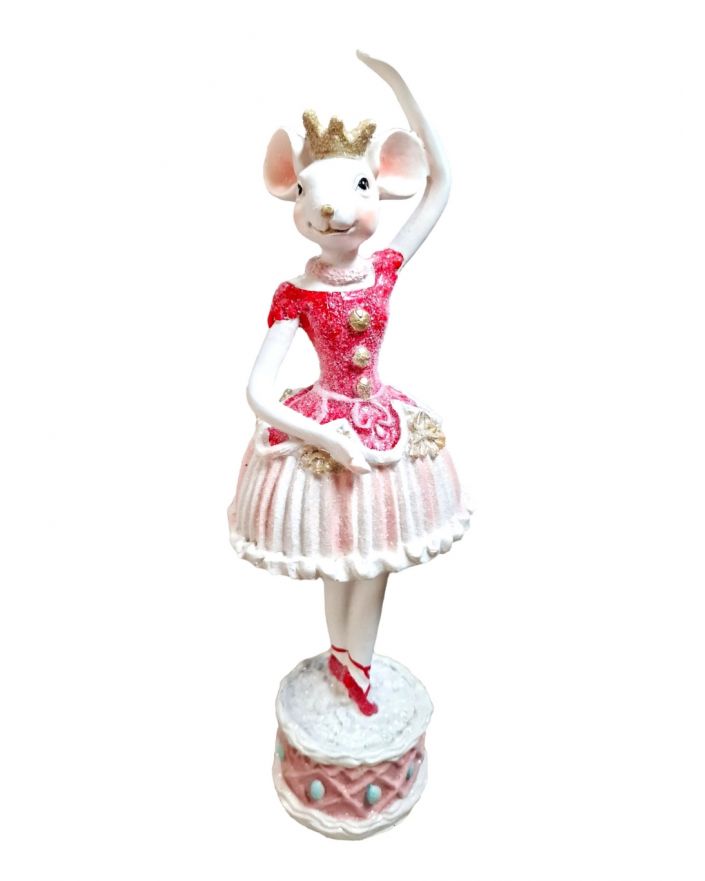 FIGURA ŚWIĄTECZNA - MYSZ MYSZKA BALETNICA model Ia