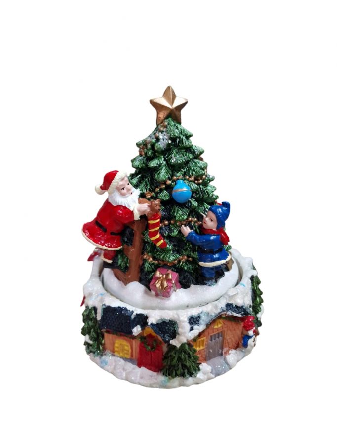 OZDOBA ŚWIĄTECZNA - OBRACAJĄCA SIĘ CHOINKA Z POZYTYWKĄ model VII