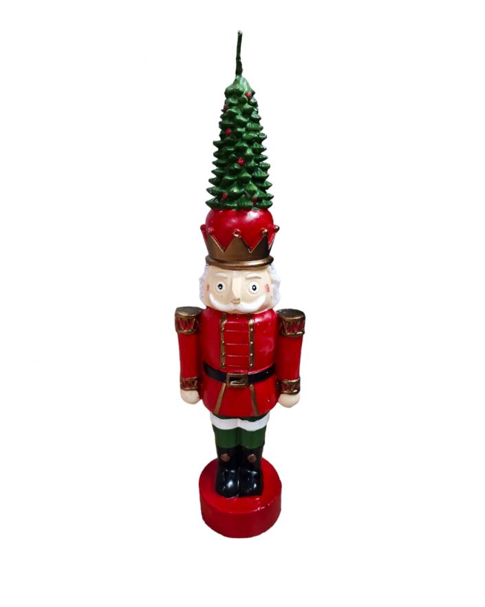 ŚWIECA ŚWIĄTECZNA - DZIADEK DO ORZECHÓW model II