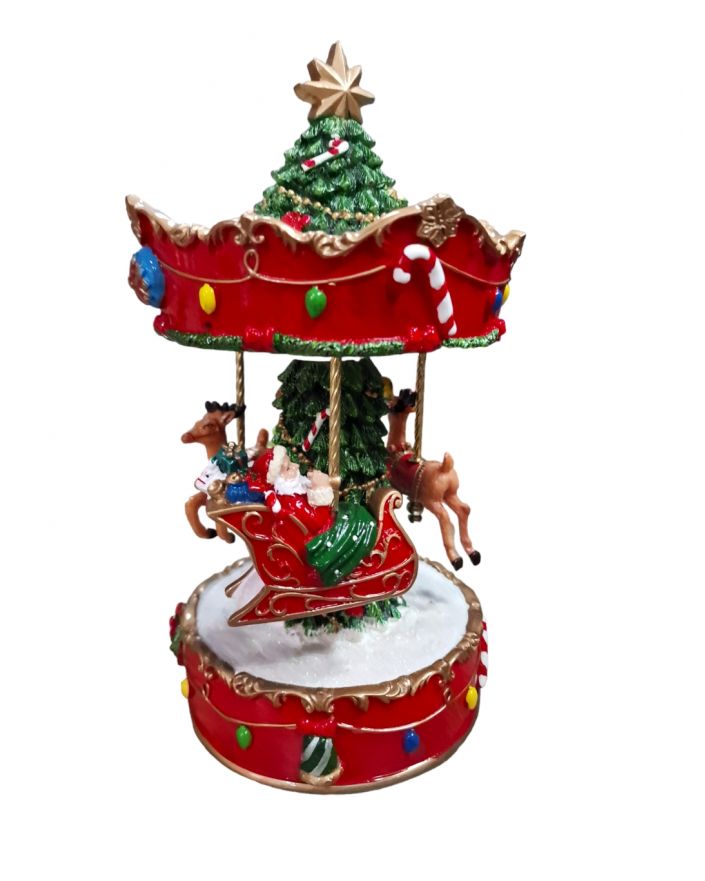 OZDOBA ŚWIĄTECZNA - KARUZELA MIKOŁAJ Z POZYTYWKĄ model III