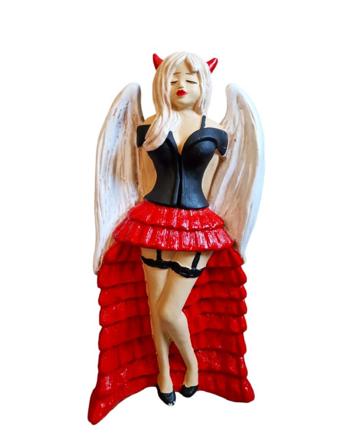 FIGURKA GIPSOWA - DIABLICA / KOBIETA DIABEŁ