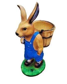 ZAJĄC Z KOSZEM XXL - NIEBIESKI