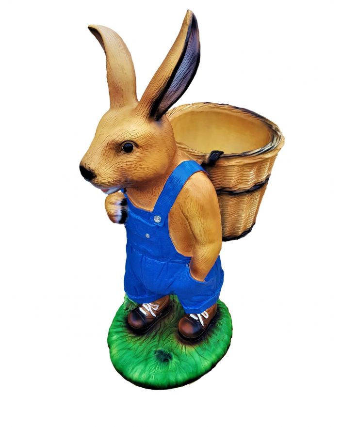 ZAJĄC Z KOSZEM XXL - NIEBIESKI