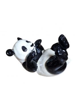 FIGURA CERAMICZNA - LEŻĄCA PANDA