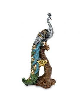 FIGURKA DEKORACYJNA - PAW Z KRYSZTAŁKAMI model IIb