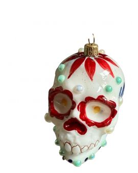 OZDOBA ŚWIĄTECZNA - ZAWIESZKA BOMBKA CZASZKA model II