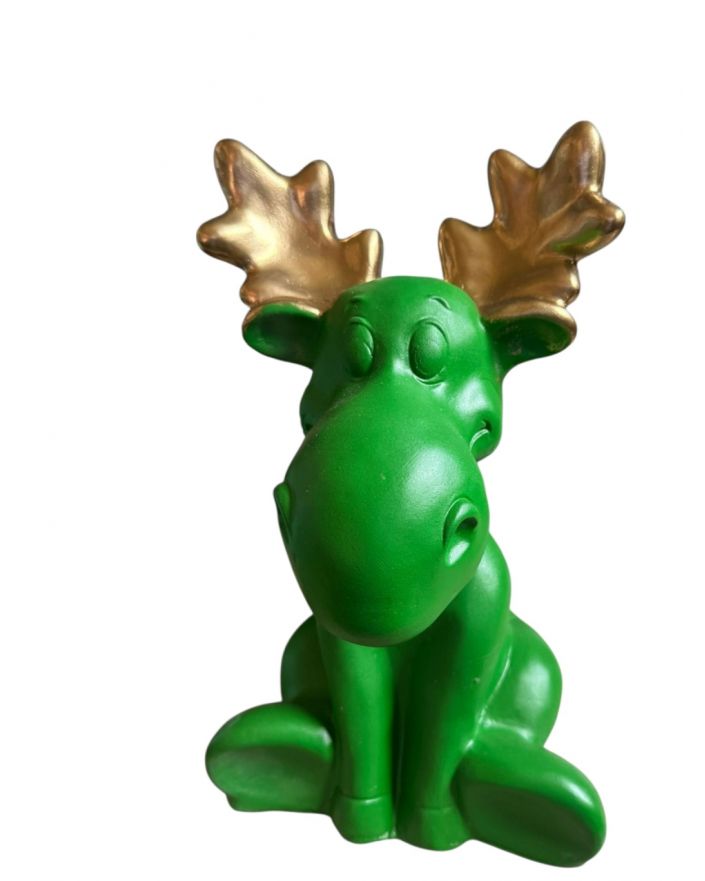 RENIFER / RENIFEREK - design zielono - złoty