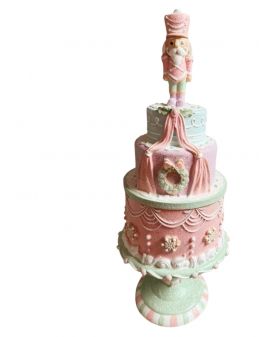 FIGURA ŚWIĄTECZNA - TORT BOŻONARODZENIOWY Z DZIADKIEM DO ORZECHÓW