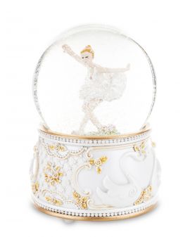 OZDOBA ŚWIĄTECZNA - SZKLANA KULA baletnica model III