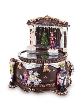 OZDOBA ŚWIĄTECZNA - POZYTYWKA DZIADEK DO ORZECHÓW Z BALETNICĄ