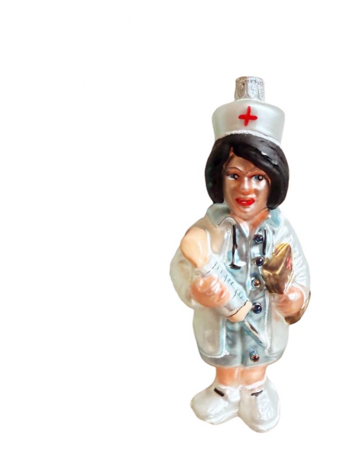 OZDOBA ŚWIĄTECZNA - ZAWIESZKA BOMBKA PIELĘGNIARKA model II