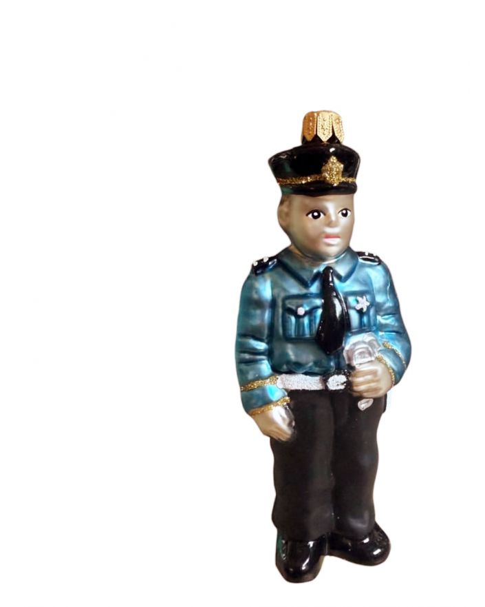 OZDOBA ŚWIĄTECZNA - ZAWIESZKA BOMBKA - POLICJANT