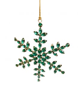 OZDOBA ŚWIĄTECZNA - ZAWIESZKA BOMBKA - GWIAZDKA ŚNIEŻKA model VI