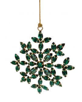 OZDOBA ŚWIĄTECZNA - ZAWIESZKA BOMBKA - GWIAZDKA ŚNIEŻKA model VII