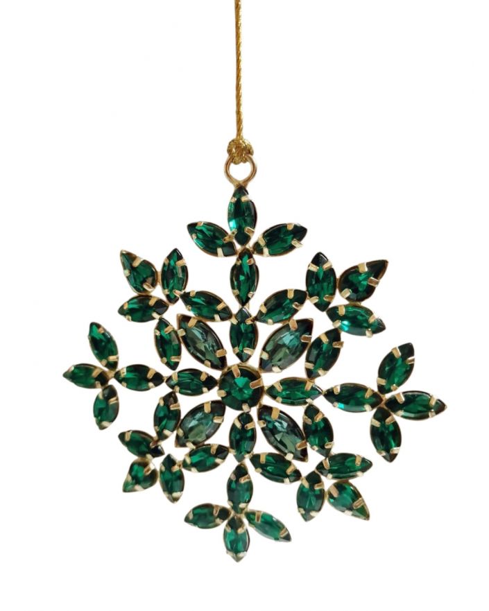 OZDOBA ŚWIĄTECZNA - ZAWIESZKA BOMBKA - GWIAZDKA ŚNIEŻKA model VII