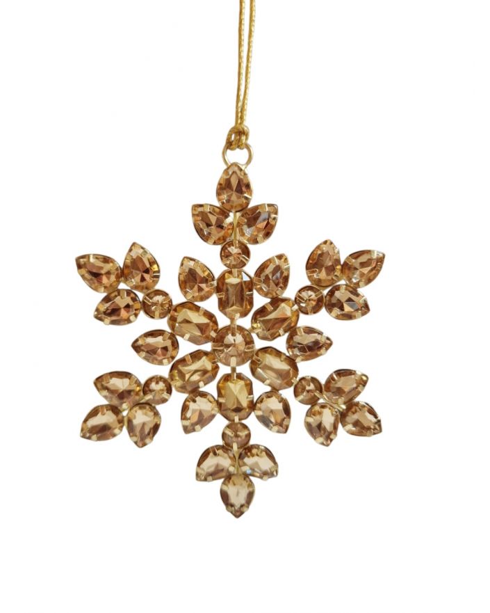 OZDOBA ŚWIĄTECZNA - ZAWIESZKA BOMBKA - GWIAZDKA ŚNIEŻKA model VIII