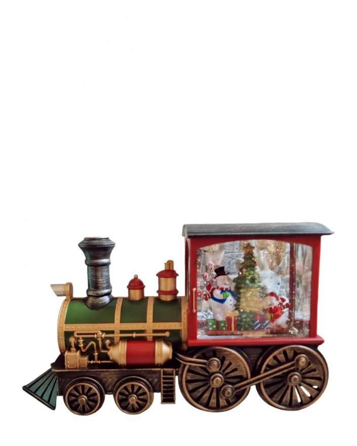 SZKLANA KULA Z POZYTYWKĄ - LOKOMOTYWA POCIĄG