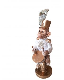 OZDOBA ŚWIĄTECZNA - MAŁPA MAŁPKA Z BĘBENKIEM