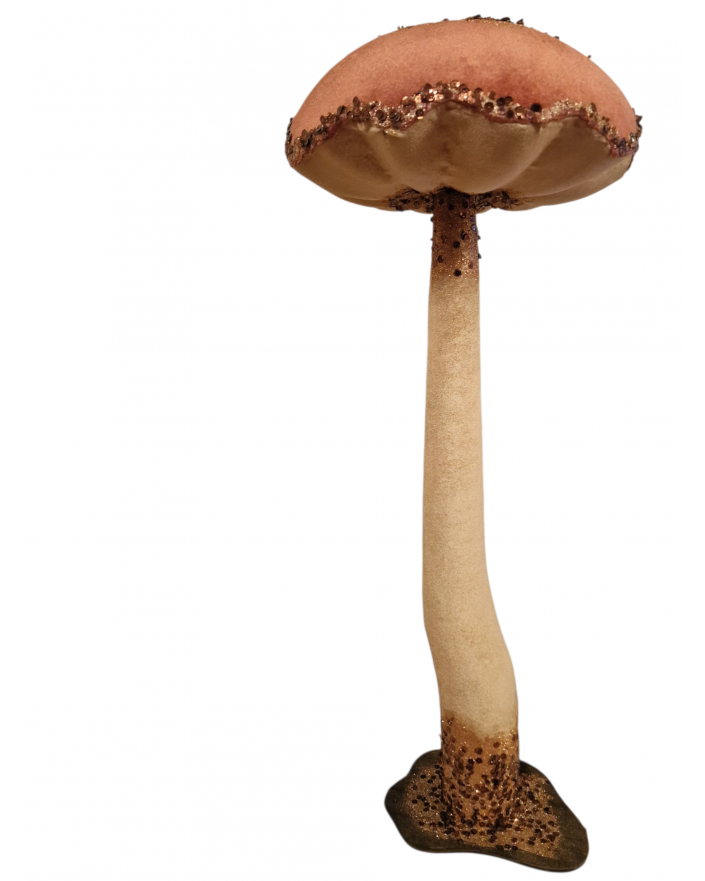 OZDOBA ŚWIĄTECZNA - DUŻY GRZYB GRZYBEK WELUR model II - XXL