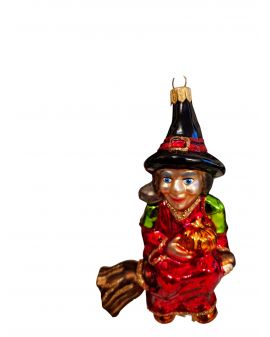 OZDOBA ŚWIĄTECZNA - ZAWIESZKA BOMBKA BABA JAGA model V