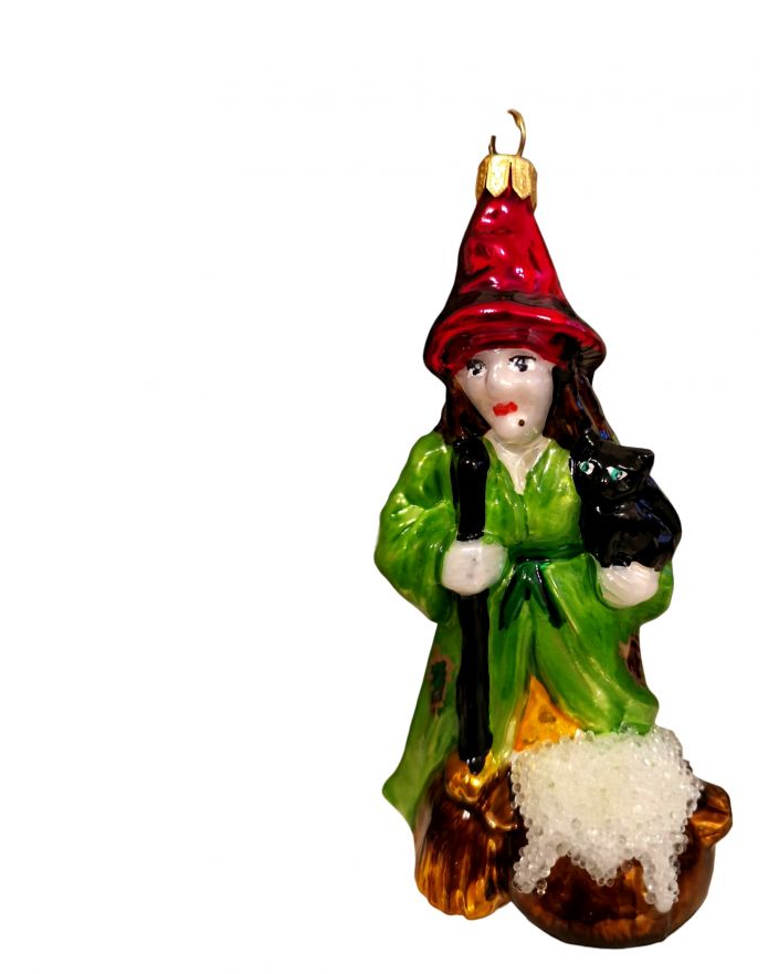 OZDOBA ŚWIĄTECZNA - ZAWIESZKA BOMBKA BABA JAGA model VI