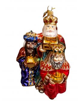 OZDOBA ŚWIĄTECZNA - ZAWIESZKA BOMBKA TRZEJ KRÓLOWIE HURAS FAMILY