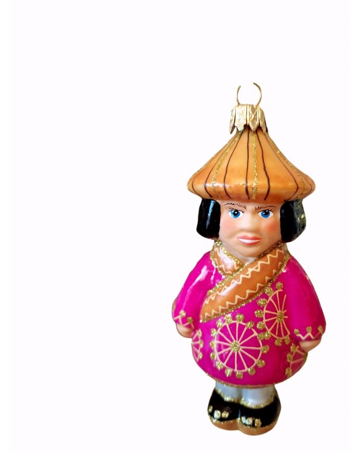 OZDOBA ŚWIĄTECZNA - ZAWIESZKA BOMBKA DZIECI ŚWIATA - CHINKA
