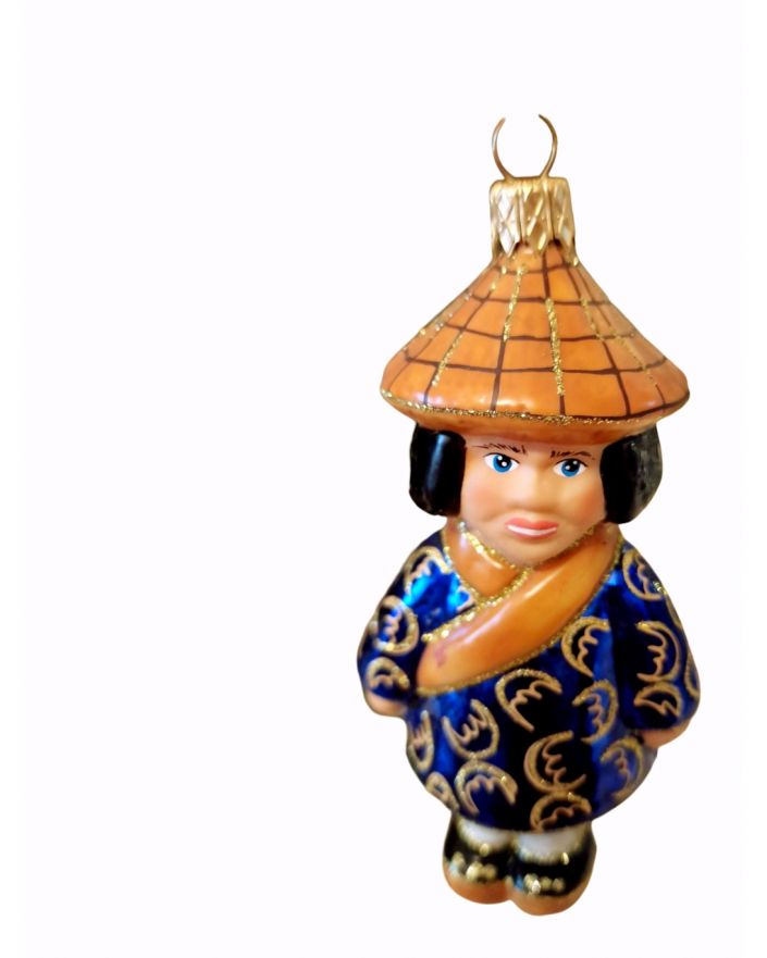 OZDOBA ŚWIĄTECZNA - ZAWIESZKA BOMBKA DZIECI ŚWIATA - CHIŃCZYK
