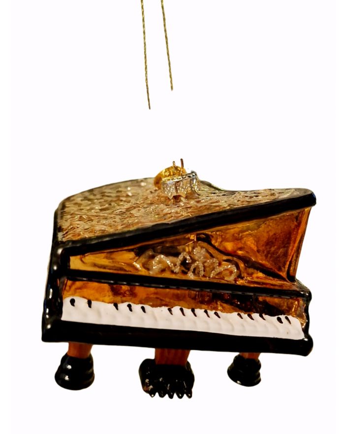 OZDOBA ŚWIĄTECZNA - ZAWIESZKA BOMBKA - FORTEPIAN