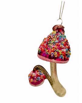 OZDOBA ŚWIĄTECZNA - ZAWIESZKA BOMBKA - MAGICZNY GRZYB model II