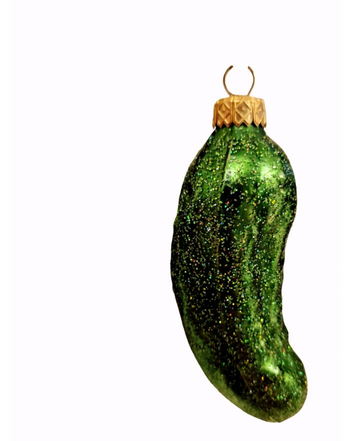 OZDOBA ŚWIĄTECZNA - ZAWIESZKA BOMBKA OGÓREK model I