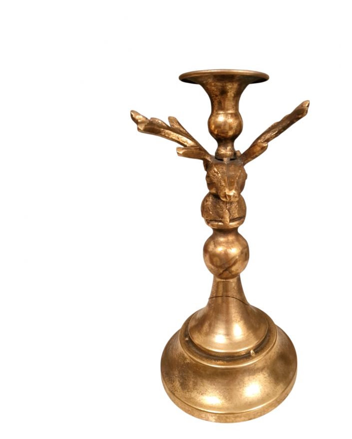 ŚWIECZNIK METALOWY Z RENIFEREM model III