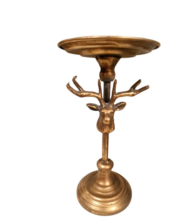 ŚWIECZNIK METALOWY Z RENIFEREM model IV