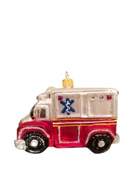 OZDOBA ŚWIĄTECZNA - ZAWIESZKA BOMBKA - KARETKA AMBULANS model I