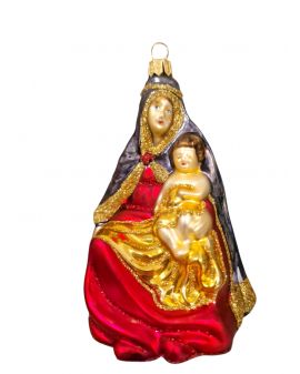 OZDOBA ŚWIĄTECZNA - BOMBKA KORSARZ MATKA BOSKA - SZOPKA BOŻONARODZENIOWA model I